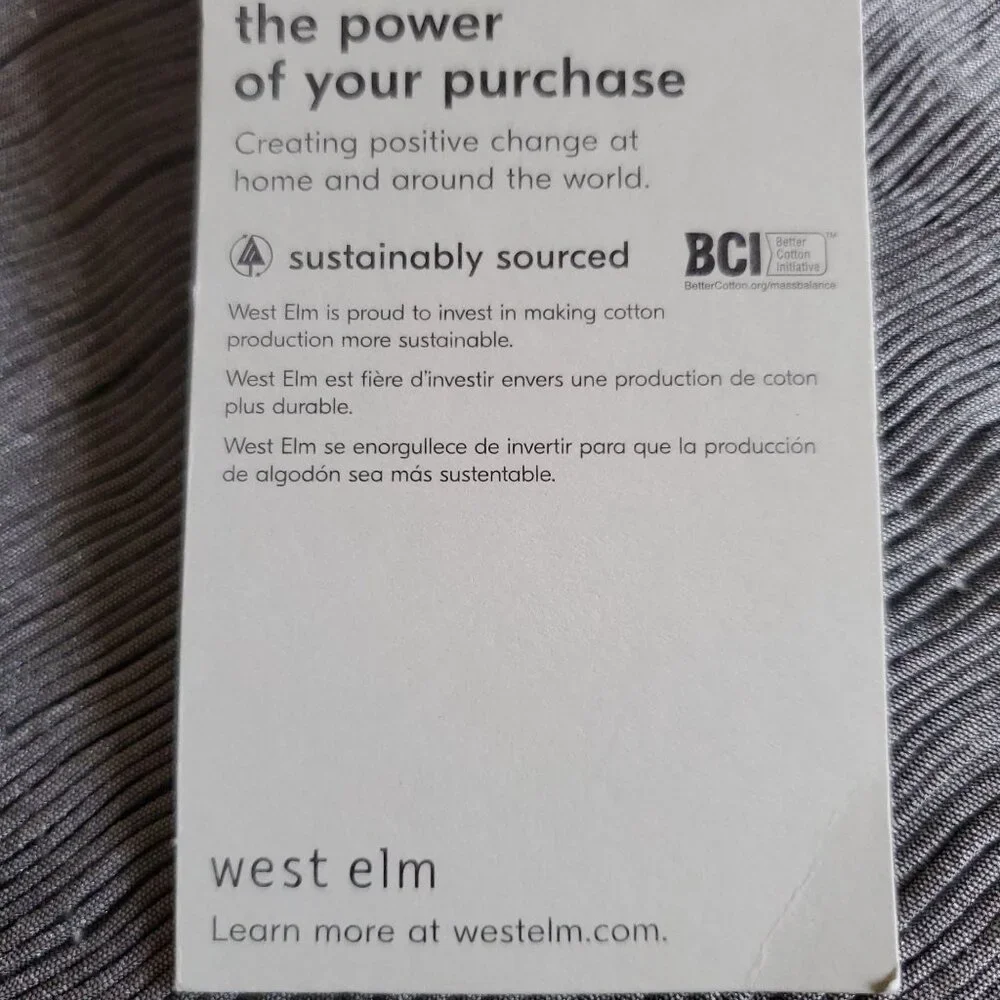 NWT West Elm Pillow Cover 18x18